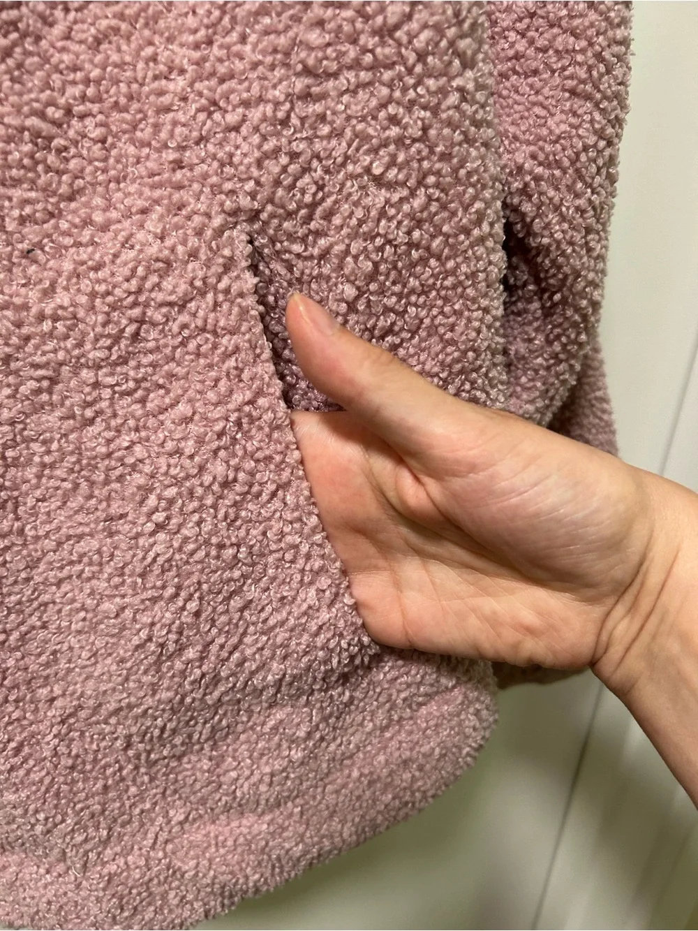 Marine Layer Sherpa Fleece Pullover in Pink Size Medium